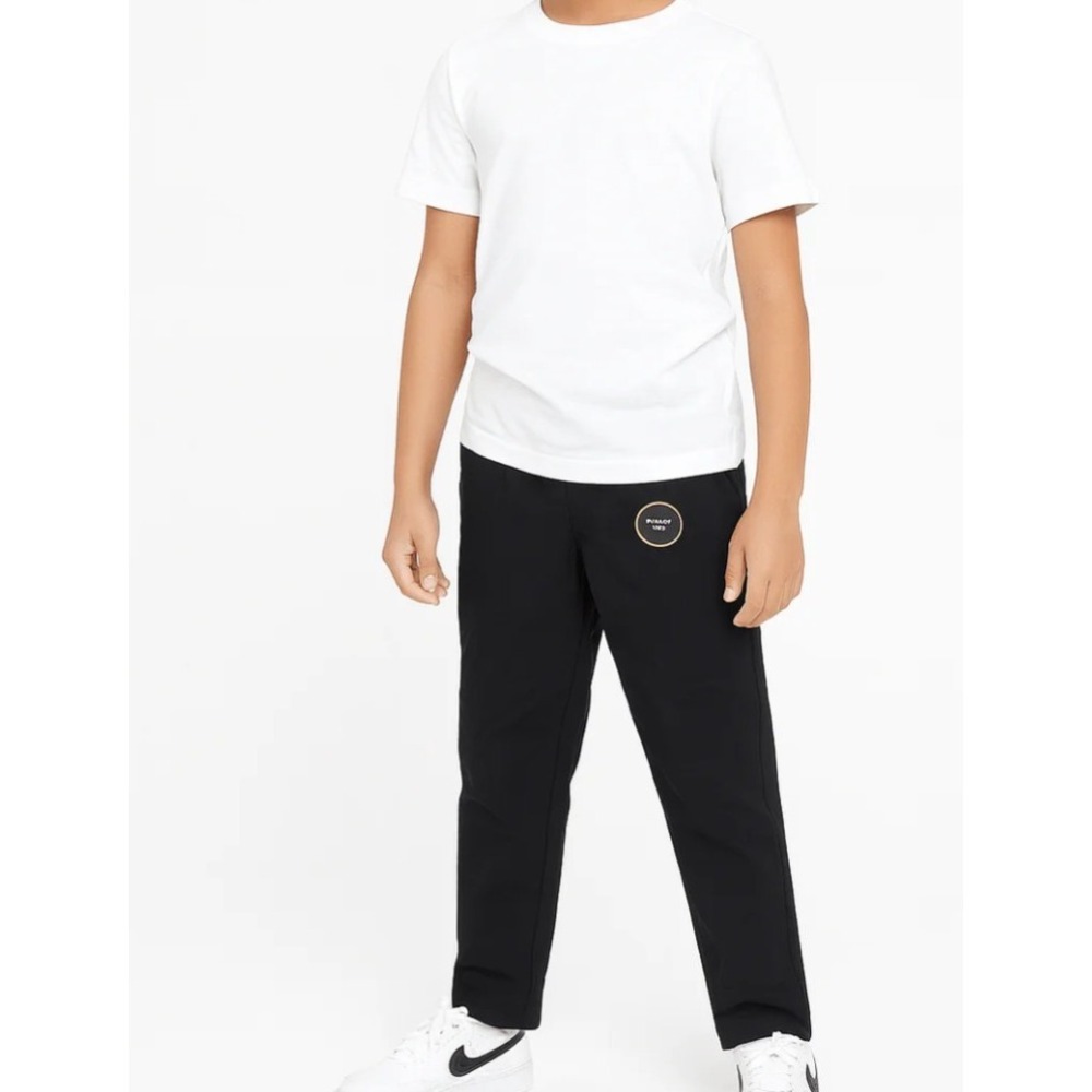 Art Class Solid Black Drawstring Pull On pants Youth Boys Size M 8